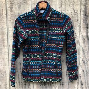 COLUMBIA multicolored zippered fleece